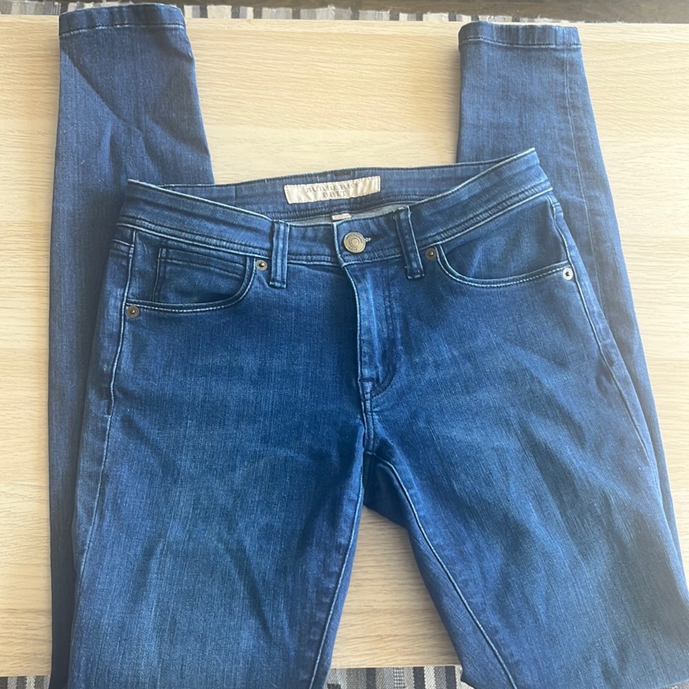 Burberry brit low rise skinny jeans